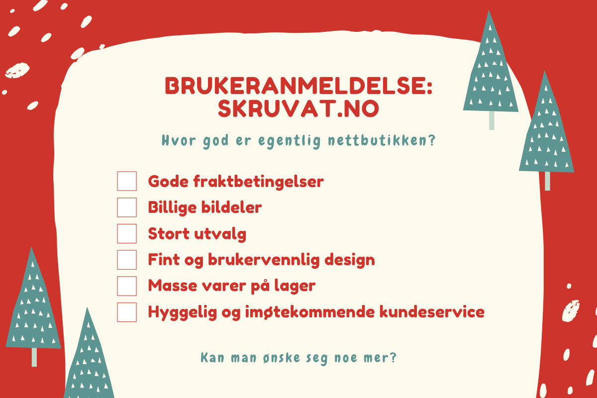 Skruvat.no – erfaringer, leveringstid og brukeranmeldelse